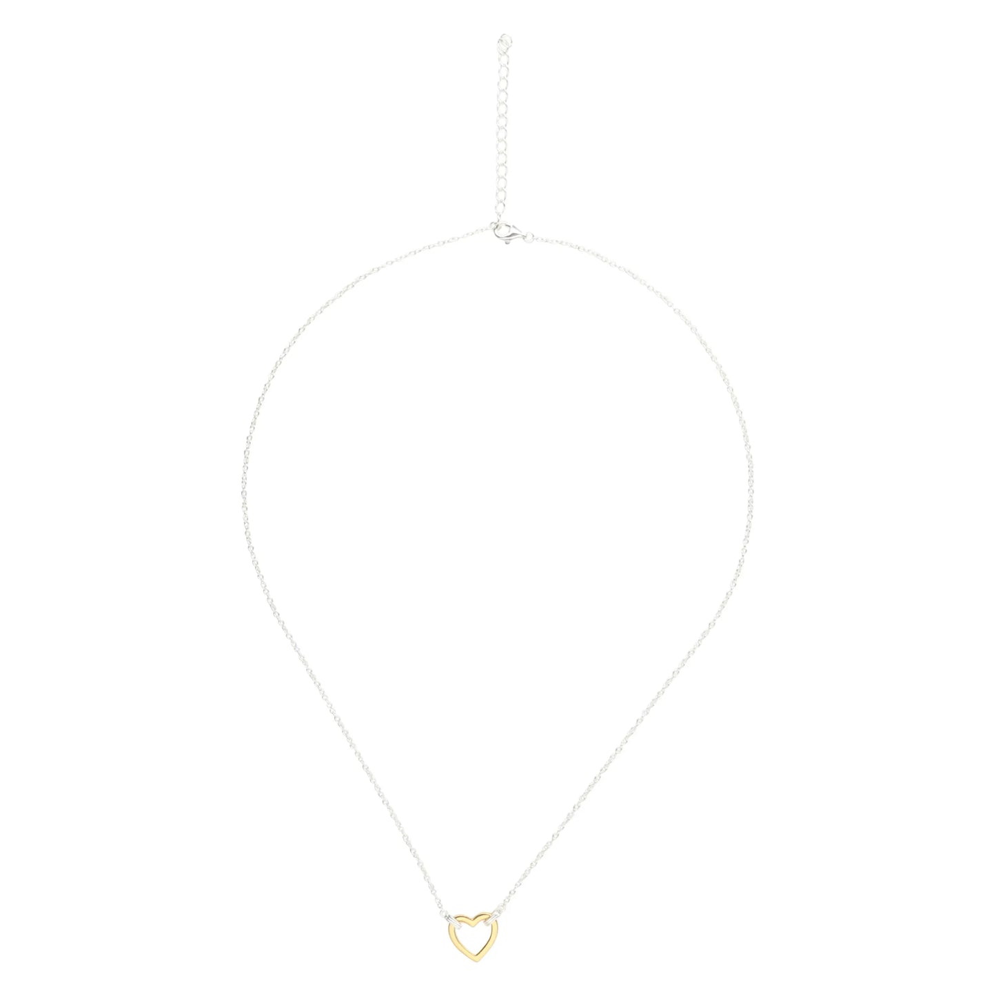 18K Gold Plated Heart Pendant Necklace