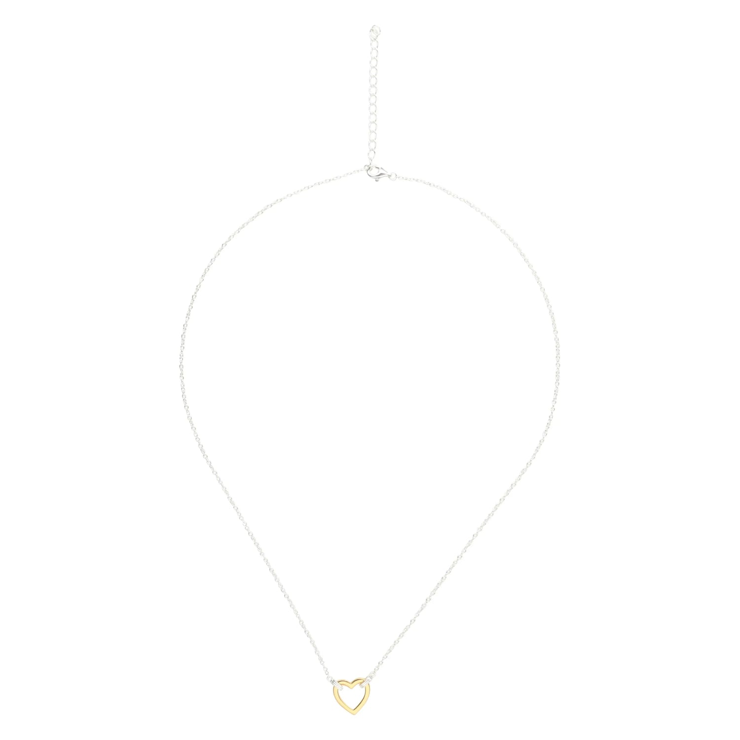 18K Gold Plated Heart Pendant Necklace